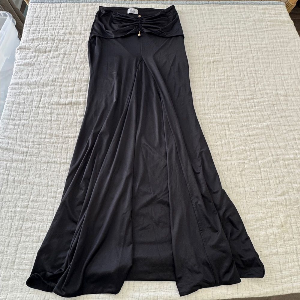 Oh Polly Black Ruched Skirt Set - Picture 8 of 11